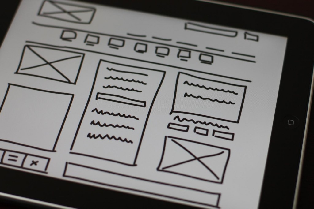 wireframe in UX design